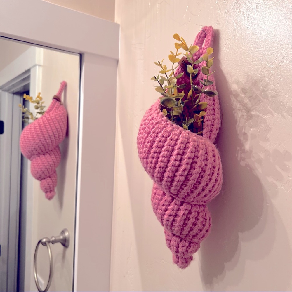 WALL DECOR | PLANT HOLDER | STORAGE | CROCHET SHELL